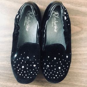 Naturino Black Velvet Ballet Flats